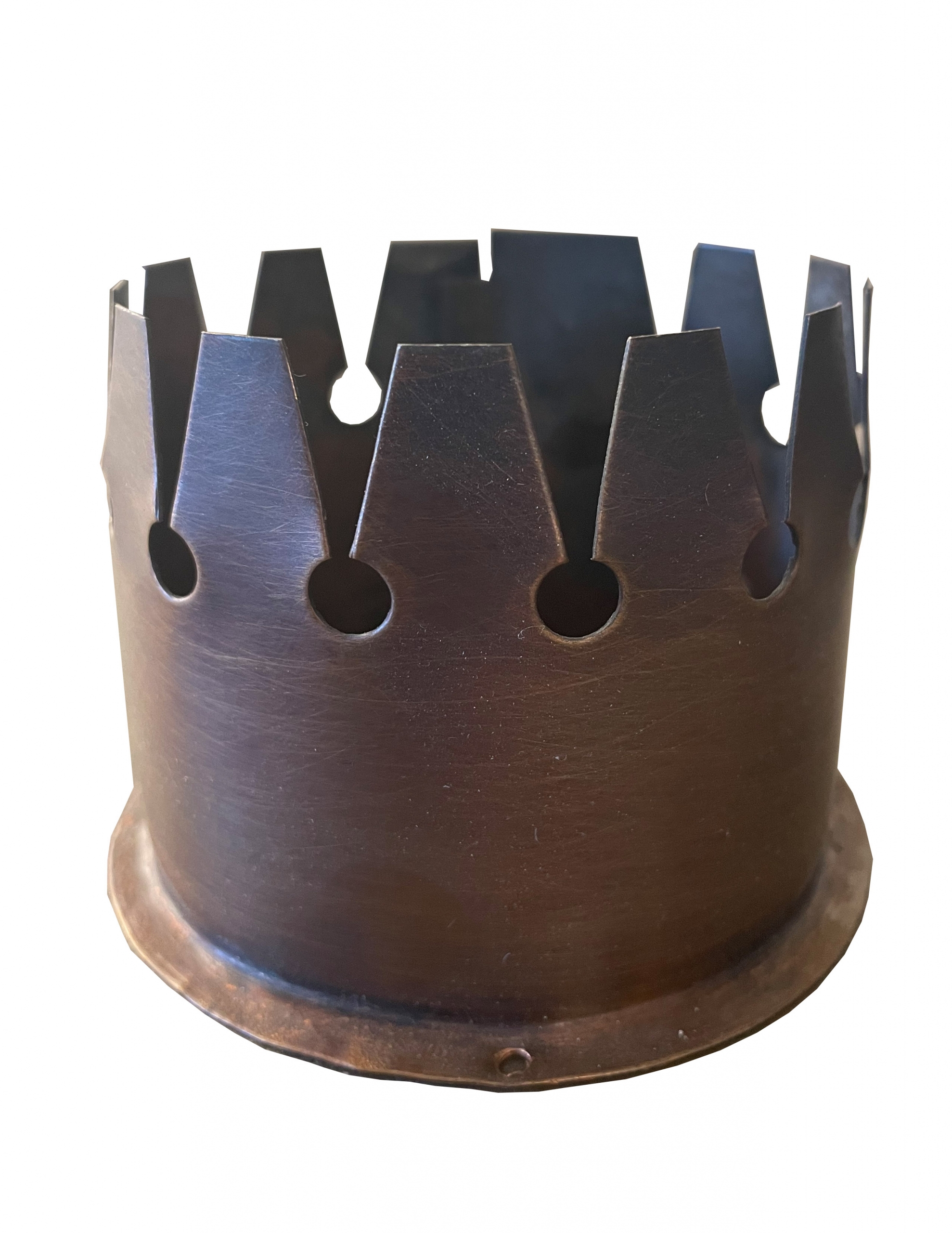 Copper Chimney Holder (Raw or Aged Finish) Small or Medium
