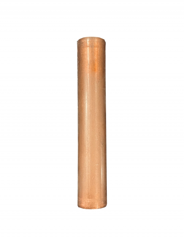 4" Solid Copper Candleabra Sleeve (Raw or Aged Copper)